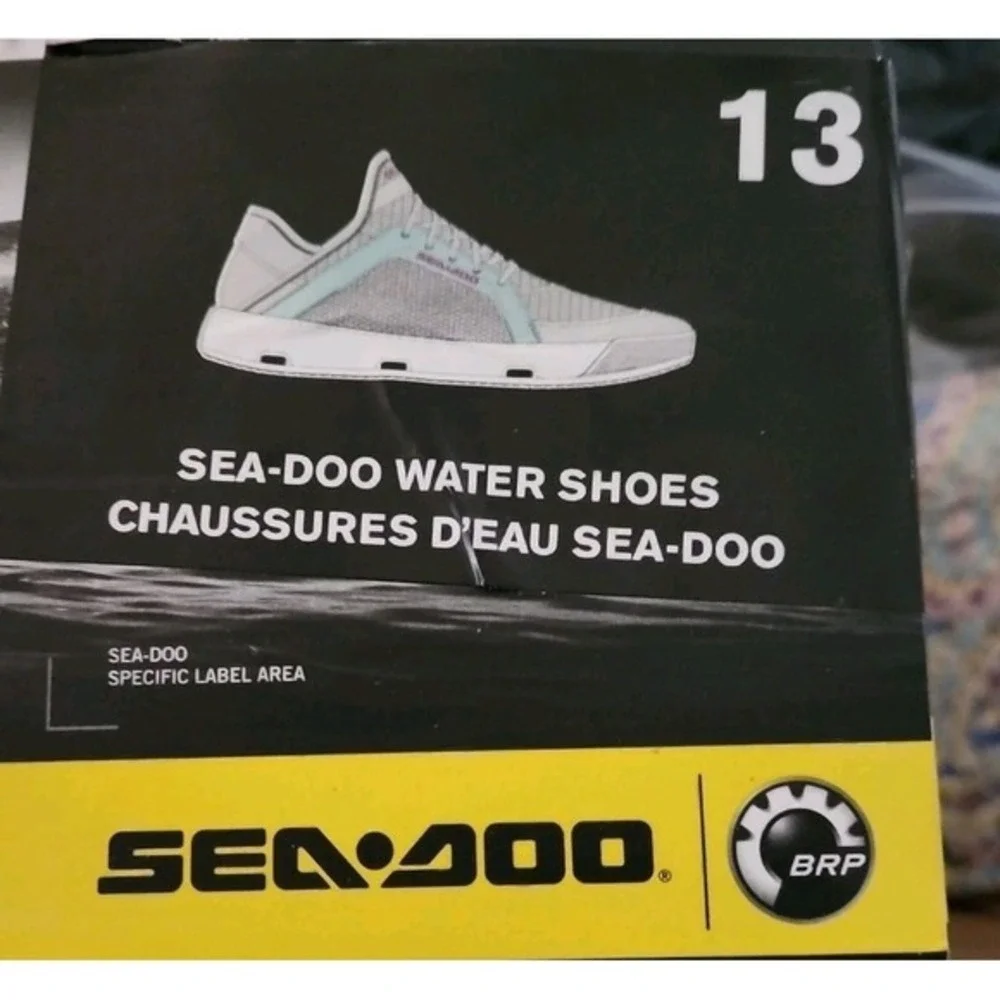 Sea-Doo Water Shoes - Grey Grow  - US Size Mens 13/ Womens 15 New In Box Unisex‎